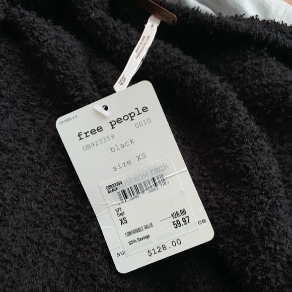 $128 NWT Free People Cropped Wrap Sweater - Picture 3 of 3